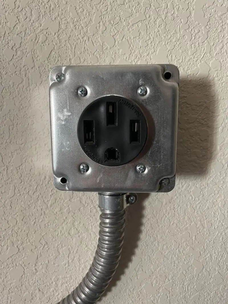 NEMA 14-50 outlet installed for Electrical Panel Upgrade in Chalmette